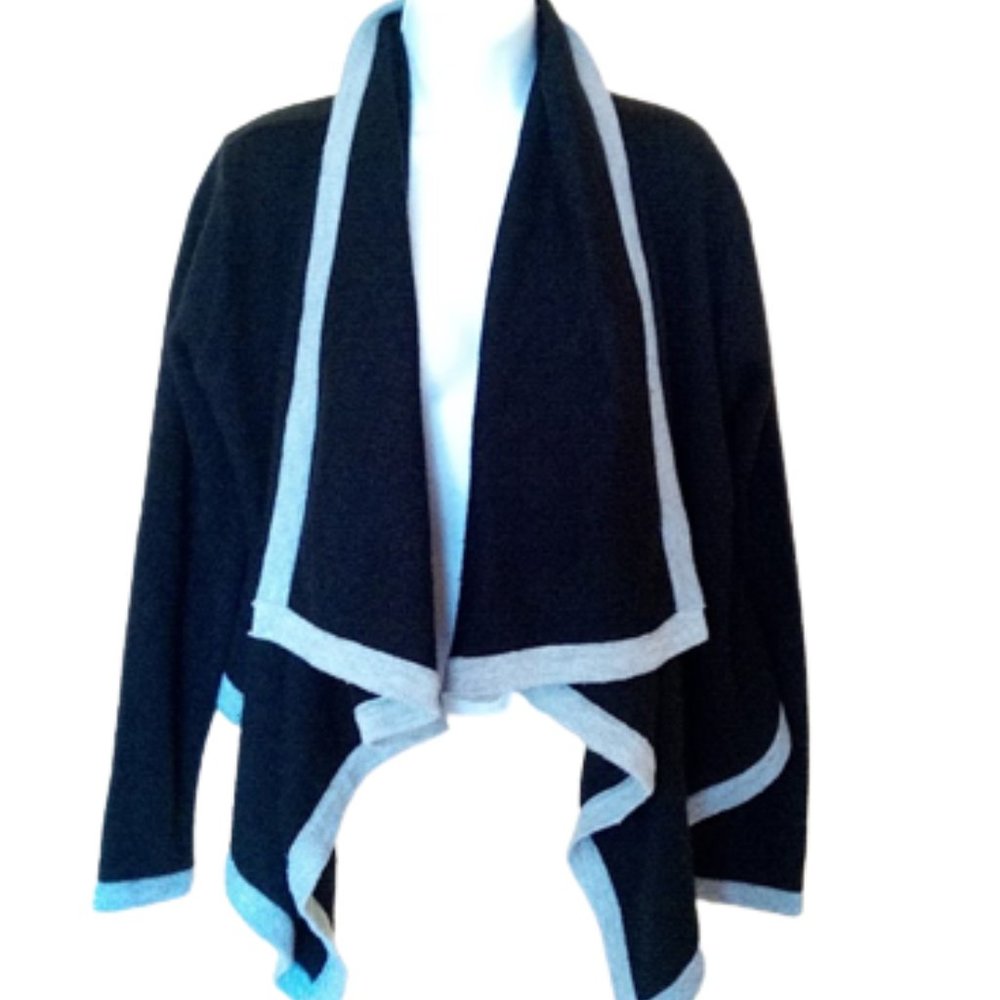 ---  Dark Blue Navy Hi Low Cardigan Size Small